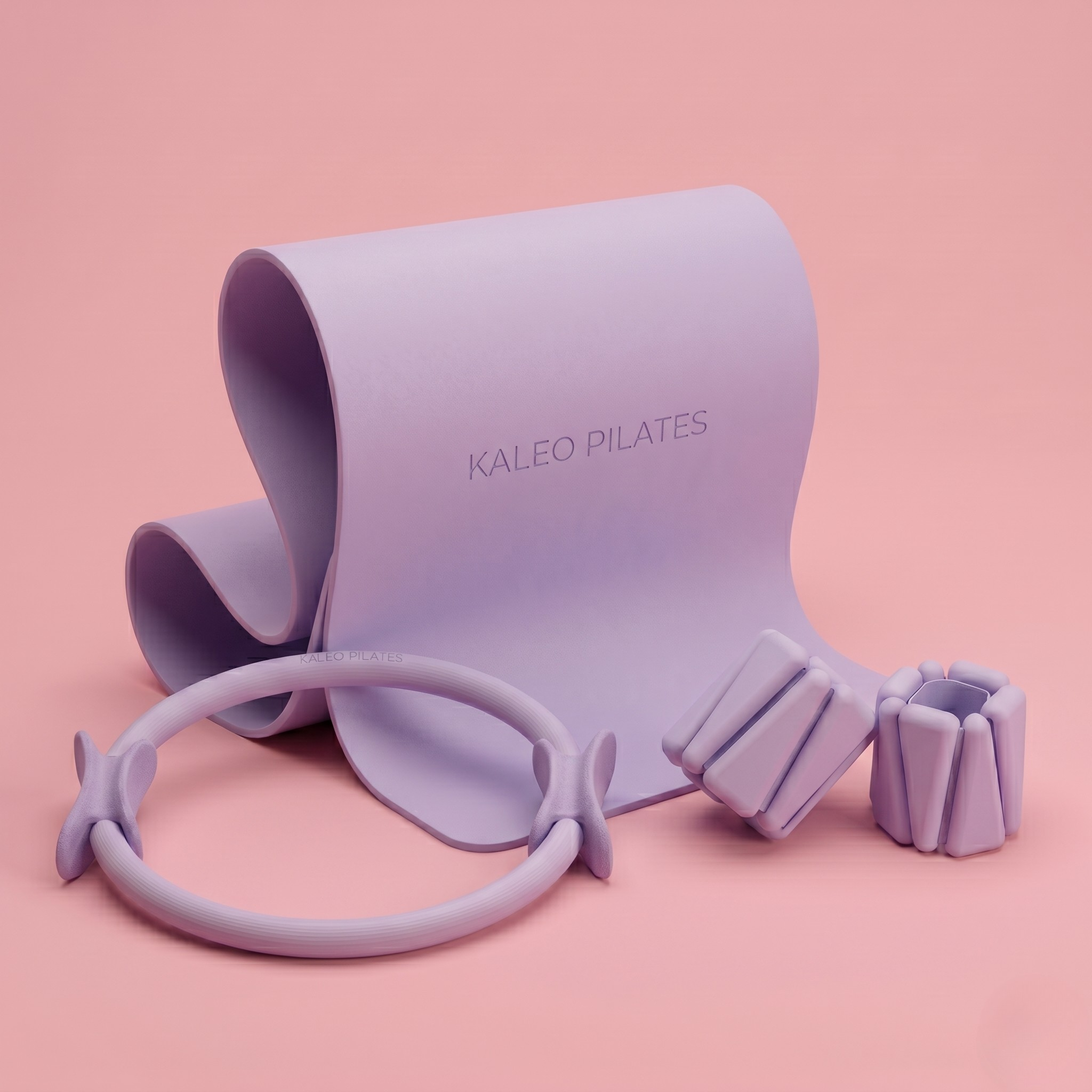 Premium Pilates Set – Mat, Ring & Verzwaarde Armbanden