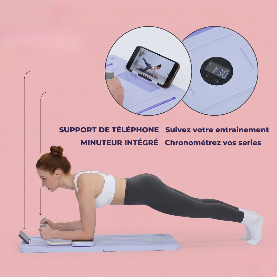 Draagbare Pilates Plank – Multifunctionele Plank & Weerstand